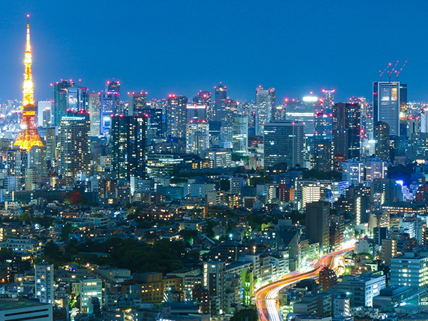 きれいな空気のイメージ：都心の夜景